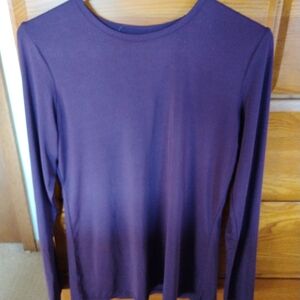 Women's Cuddle Duds Lightweight Purple Long Sleeve Top M